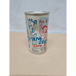 Vintage Palm Springs Brand Canned Spring Water Mod Gogo Retro Themed 12 Oz.